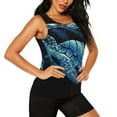thumbnail image 2 of Sigee Ocean Turtle for Women's Workout Tank Top,Running Tank Tops,Sleeveless Gym Clothes, 2 of 8