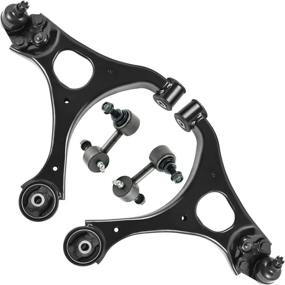 Detroit Axle - Front End Control Arms Kit for Acura 2006-2011 CSX Honda Civic 2 Lower Control Arms and Ball Joints 2 Sway Bar End Links 2007 2008 2009 2010 Replacement