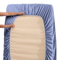 thumbnail image 4 of Juego de sábanas Hearth & Harbor Extra Deep Pocket King Steel Blue, 4 of 8