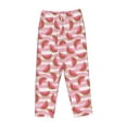 thumbnail image 4 of Xecao Cute Watermelon Women's Straight Lounge Pajama Pants: The Epitome of Relaxed Sleepwear, 4 of 9