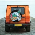 thumbnail image 3 of ZNDUO Beach Skull Pattern Spare Tire Cover, Universal Spare Tire Wheel Covers 15 inch, 3 of 8