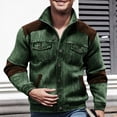 thumbnail image 5 of LEKWK Mens Cargo Jacket Stand Collar Zip up Coat Multi Pockets Workwear Top Heavyweight Durable Utility Shirt Outdoor Hiking Camping Fishing Gear, 5 of 6