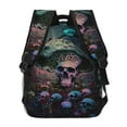 thumbnail image 4 of Fotbe Forest Mushroom Skull Pattern Casual Backpack for School, Travel, and Outdoor Activities - Durable, Lightweight, and Comfortable, 4 of 5