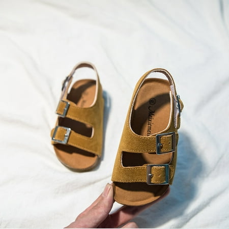 

Toyella Summer Velcro Childrens Baby Sandals Khaki 170CM