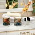 thumbnail image 4 of Yayeee 4 Pack Qtip Holder Bathroom Cotton Swab Canister with Lid Clear Dispenser Set, Pine Tree at Dawn, 4 of 6