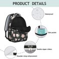 thumbnail image 4 of Pioneer Flower Floral Print Pattern Backpack for School, Cute School Bag with Adjustable Shoulder Straps and Padded Back, 15.3"x11"x7.1", 4 of 5