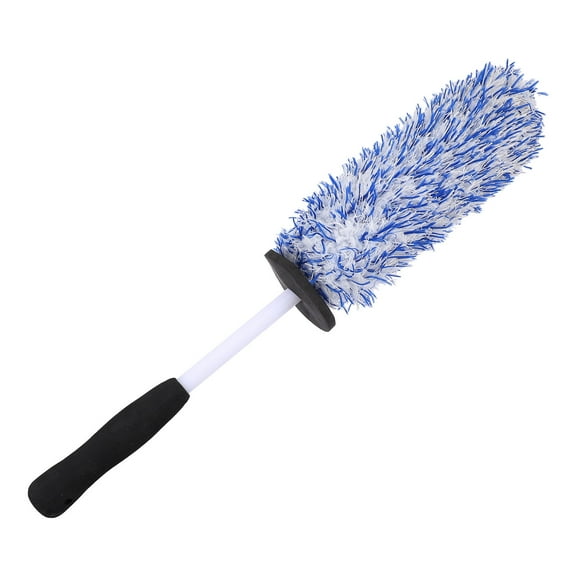 UPOUART Handle Tire Brush for Car Cleaning, Wheel Scrubber for SUV, Truck, Electric Vehicles, Auto Detailing Tool