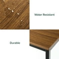 thumbnail image 3 of Bellamy Studios Jennifer 55" x 29" Black Frame Desk, Brown, 3 of 10