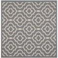 thumbnail image 1 of Safavieh Courtyard Anthracite Indoor Outdoor Rug - Square 5'3", 1 of 5