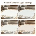thumbnail image 7 of ODIKA Modern Neutral Abstract With Minimalist Interlocking Border Accents for Dorm Room, Small Living Apartment, Stain Resistant Low Profile, 7 of 7