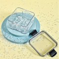 thumbnail image 5 of 6 Pack 700Ml Kitchen Food Storage Box Organizer Container Set Empty Seal Lid Clear Square, 5 of 5