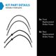 thumbnail image 2 of Juego de Mangueras de Freno TRQ Delanteras y Traseras para BMW 318i 323i 1997-99, 2 of 9