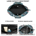thumbnail image 2 of Flower Women's Large Weekend Travel Bag Moving Canvas Handbag Thick Double Layer Beach Weekend Travel Unisex Hospital Maternity Delivery with Toiletry Waterproof, 2 of 5