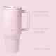 thumbnail image 2 of HydroJug Traveler - Botella de agua con asa y pajita abatible - Cabe en portavasos, vaso resistente a fugas, reutilizable, aislado, de acero inoxidable y base de goma - Regalos para mujeres y hombres, 2 of 4