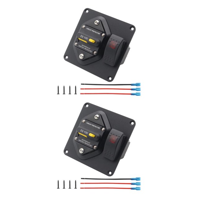 relayinert Circuit Breaker With Boat Rocker Switch ON-OFF Circuit Breaker With Boat Rocker Panel Panel Switch Switch Reliable Safe 100A 2Set