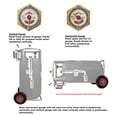 thumbnail image 5 of Flame King 60LB Horizontal & Vertical Propane Cylinder with POL Valve & Built-in Gauge, Gray, 5 of 11