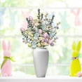 thumbnail image 6 of Artificial Easter Stems, 3 Pcs Spring Berry Picks with Easter Eggs, Berries Leaves Twig Branches Sprays for Easter Arrangement Centerpiece Easter Celebration Home Vase Decor, 6 of 9
