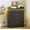 Black, variant on Pusnapku Fluted 4 Drawers Dresser, 38" Tall Modern Chest of Drawers with Power Outlet,LED Light, Vertical Wood Storage Dresser for Living Room,Bedroom