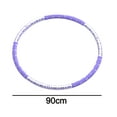 thumbnail image 2 of Weighted Hula Hoop for Exercise,Detachable Hoola Hoops, Stainless Steel Core with Thick Premium Foam, Hula Hoops for Adults Soft Fitness Exercise Burning Fat Workout, 2 of 5