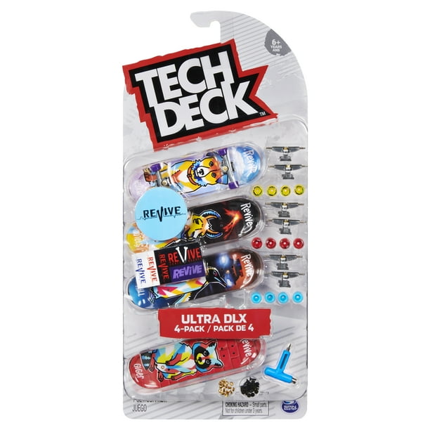 Tech Deck, Ultra DLX Fingerboard 4Pack, Revive