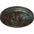 thumbnail image 3 of Ekena Millwork 14 1/2"OD x 2 3/4"P Katheryn Ceiling Medallion (Fits Canopies up to 2 1/8"), Hand-Painted Bronze Blue Patina, 3 of 6