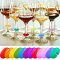 thumbnail image 3 of Marcadores de colgantes para copas de vino, marcadores de bebidas de silicona para copas de vino, copas de champán, cócteles, martinis, 3 of 6