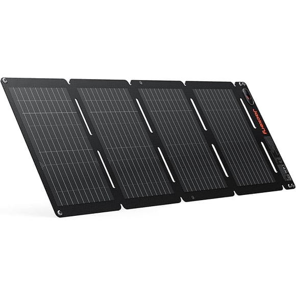 Jackery SolarSaga 40W Mini Solar Panel,Portable Solar Panels with USB-C & USB-A Ports,Book-Sized Foldable Solar Charger for Phones,Compatible with Jackery E300Plus, IP68 Waterproof for Hiking&Camping