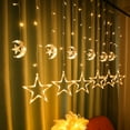thumbnail image 4 of Curtain Light Star Icicle Indoor/Outdoor USB 8 Lighting Modes Remote LED String, 4 of 6