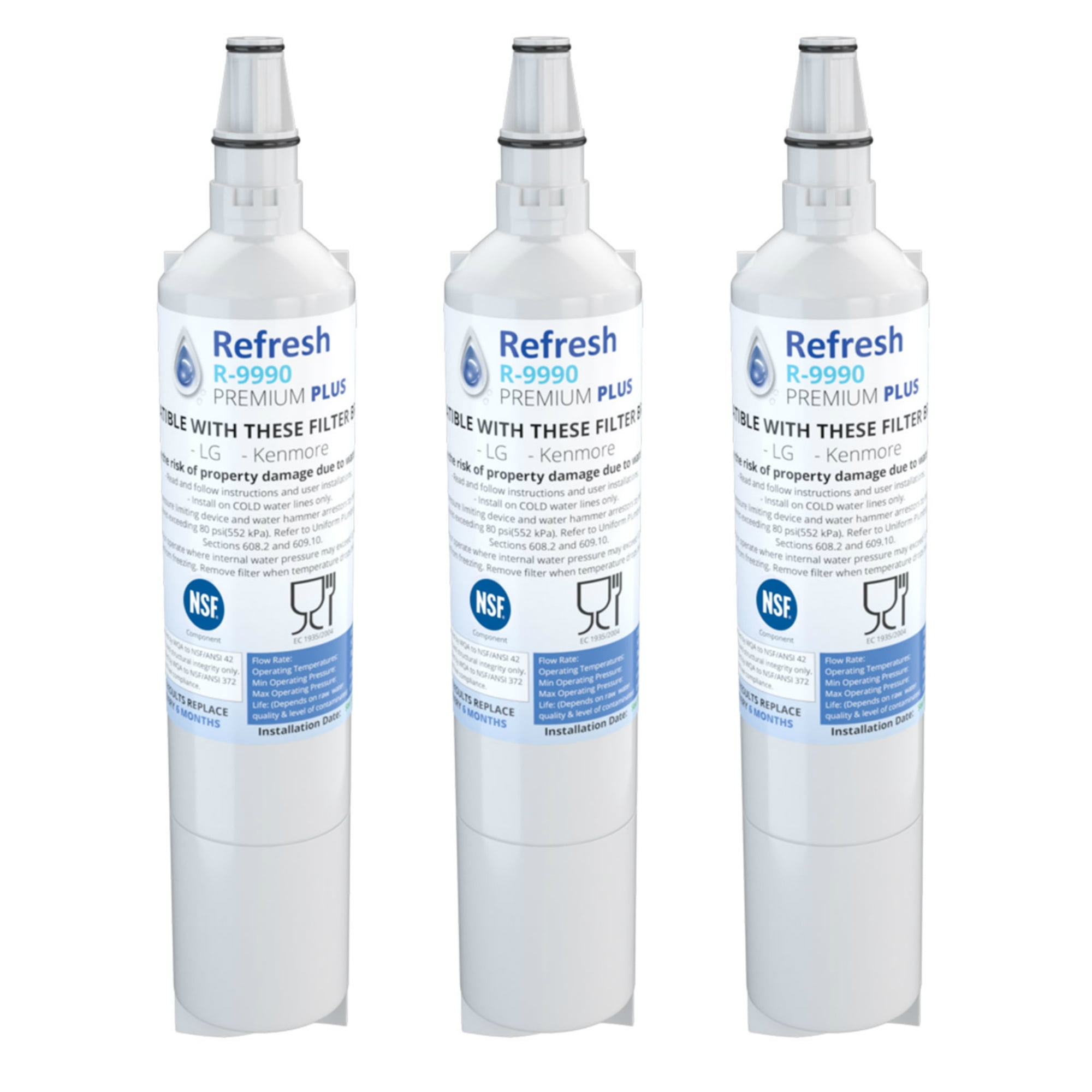 Fits Maytag 8212652 Refrigerators Refresh Replacement Water Filter 2 Pack 
