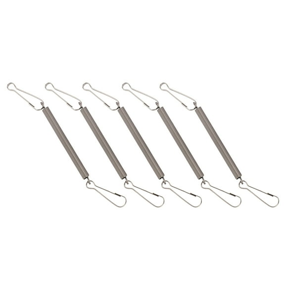 Metal Spring with 2 Clips Durable Stainless Steel Small Cage Accessories