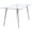Chrome, variant on Gilman Rectangular 64-inch Glass Top Dining Table Chrome