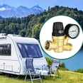 thumbnail image 2 of MOTMAX 3/4" RV Water Pressure Regulator Valve, Brass Lead-Free Adjustable Water Pressure Reducer with Gauge and Inlet Screen Filter for RV Camper Travel Trailer, 2 of 8