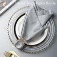 thumbnail image 3 of 8 Pack Napkin Rings,rhinest Napkin Ring Napkin Hs For Wedding , Beach, 3 of 5
