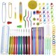 thumbnail image 2 of Agujas de tejer de ganchillo, kit de tejer de ganchillo de 85 piezas / Kit de agujas de tejer, gancho de ganchillo ergonómico y juego completo de accesorios de tejer - Kit de ganchillo ideal para prin JFHHH pequeña, 2 of 5