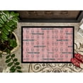 thumbnail image 3 of Watercolor Organized Paper Clips Pink Doormat 18x27, 3 of 4