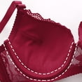 thumbnail image 6 of WCJM Multi-color Women's Plus Size Bras Soft Thin Underwire Support Sleep 3PC Bra Underwear Anti Sagging Gathered Bralettes, 6 of 9