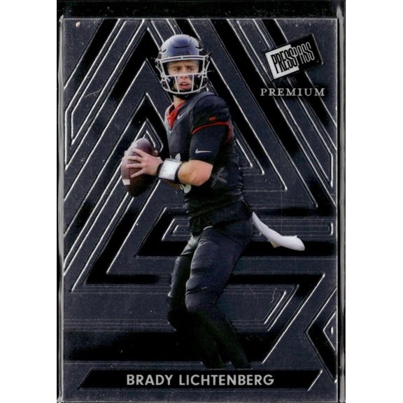 Collectible 2024 Press Pass Premium Leaf Brady Lichtenberg #101 Toledo Rockets Football Card Toledo Rockets NCAA Football Trading Card