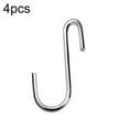 thumbnail image 2 of Ludlz 4/8Pcs Heavy Duty S Hooks Pan Pot Holder Rack Hooks Hanging Hangers S Shaped Hooks for Kitchenware Pots Utensils Clothes Bags Towels Plants Bathroom Hangers Holder, 2 of 7