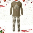 thumbnail image 2 of Shadoumai Matching Family Christmas Pajamas For Couples, Xmas Tree Print Tops Long Sleeve Holiday Sleepwear Sets For Mom Dad Fall Clothes, 2 of 6