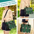 thumbnail image 5 of FORMRS Insulated Lunch Bag for Work School Unisex Large Capacity Cooler with Shoulder Strap, Green Christmas Trees, 5 of 6