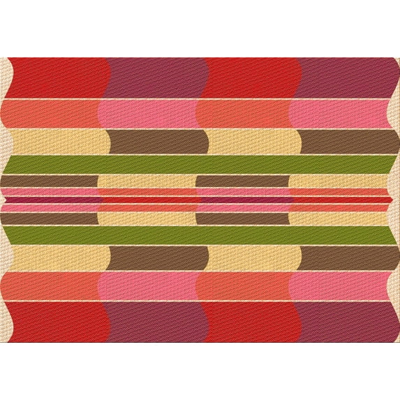 Ahgly Company Machine Washable Indoor Rectangle Transitional Bronze Brown Area Rugs, 5' x 8'