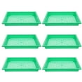 thumbnail image 1 of 6Pcs Plastic Planter Tray for Indoor Planting and Germination Nursery Growing Tray, 1 of 9