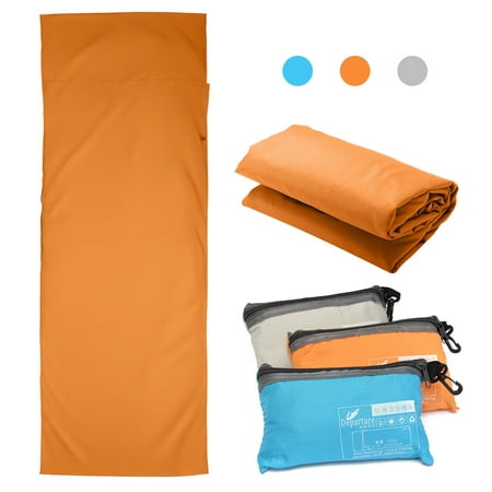 Travel Camping Sheet, Envelope Sleeping Bag Antimicrobial Soft Liner - Compact Sleep Sheet with Lightweight Carry Bag, 210 x 70