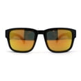 thumbnail image 2 of Kush Vented Side Visor Horn Rim Color Mirror Plastic Sunglasses Red Logo Orange Mirror, 2 of 4