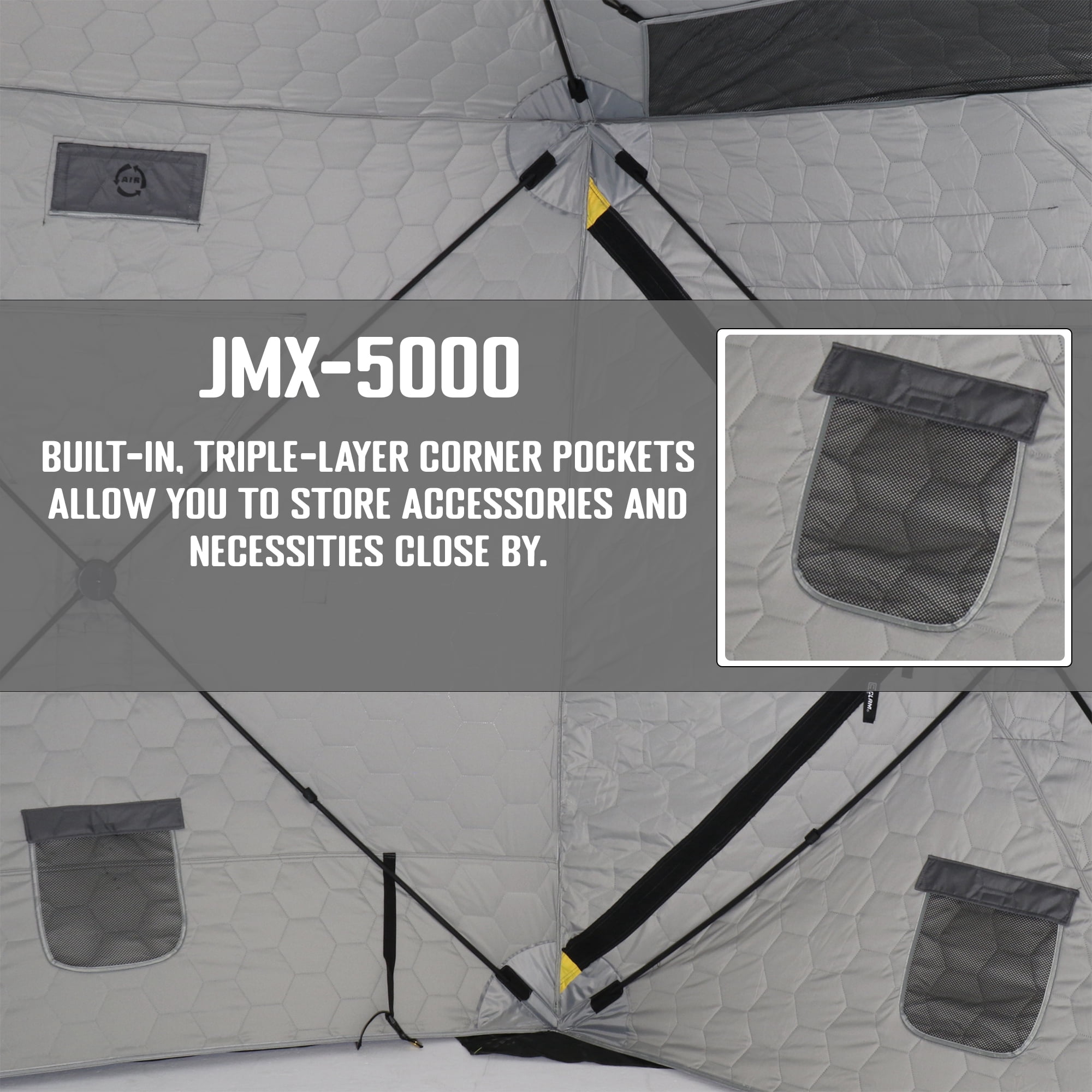 CLAM Jason Mitchell X5000 Portable 6 Person 9' Ice Fishing Thermal
