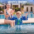 thumbnail image 3 of Koorium 2-in-1 Toddler Swim Vest Life Jacket for Kids,Pool Floaties Puddle Float Jumper 24-66lbs,Toddler Arm Floaties Swim Jacket Water Wings for kids Boys Girls, 3 of 11
