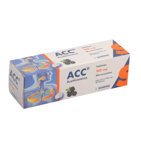 ACC 200 mg 20 tabletas efervescentes