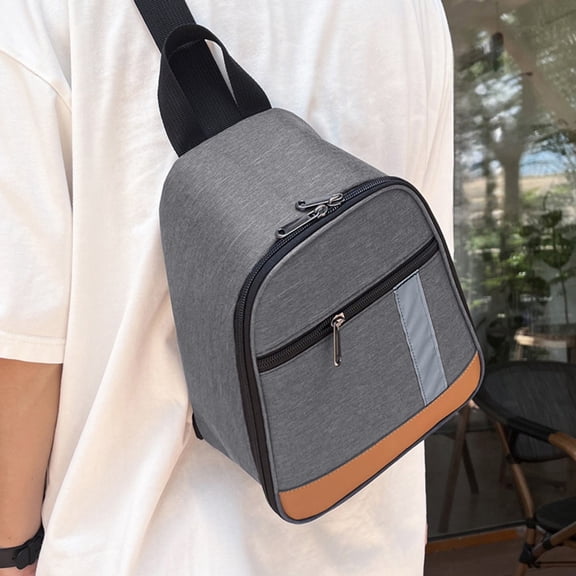 Yaoyar Sling Lunch Box Lunch Bag for Women Men Adult Portable Leakproof Reusable Insulated-Crossbody Lunchbox small Cooler with Shoulder Strap Side Pockets Front Pocket for Work Travel