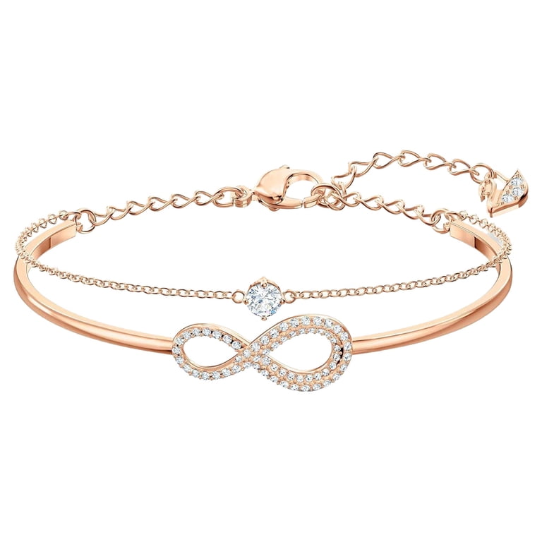 スワロフスキー SWAROVSKI Infinity バングル ローズゴールド Swarovski Rose-gold Tone Plated Infinity Bangle - Walmart.com