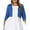 Beja Blue, variant on SEWIFY Women's Plus Size Bolero Cropped Cardigan Lightweight 3/4 Sleeve Shrug Sweaters for Dresses,1X-4X